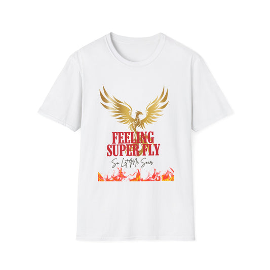 Unisex Inspirational T-Shirt - Feeling Super Fly, Motivational Apparel, Summer Style, Gift for Friends, Birthday Celebration, Casual Wear