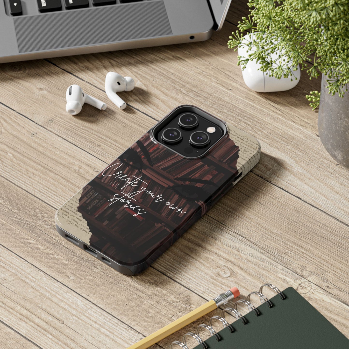 Create Your Own Stories Tough Phone Cases | Literary Phone Cover, Book Lover Gift, Unique Tech Accessory, Personalized Protection, [...]