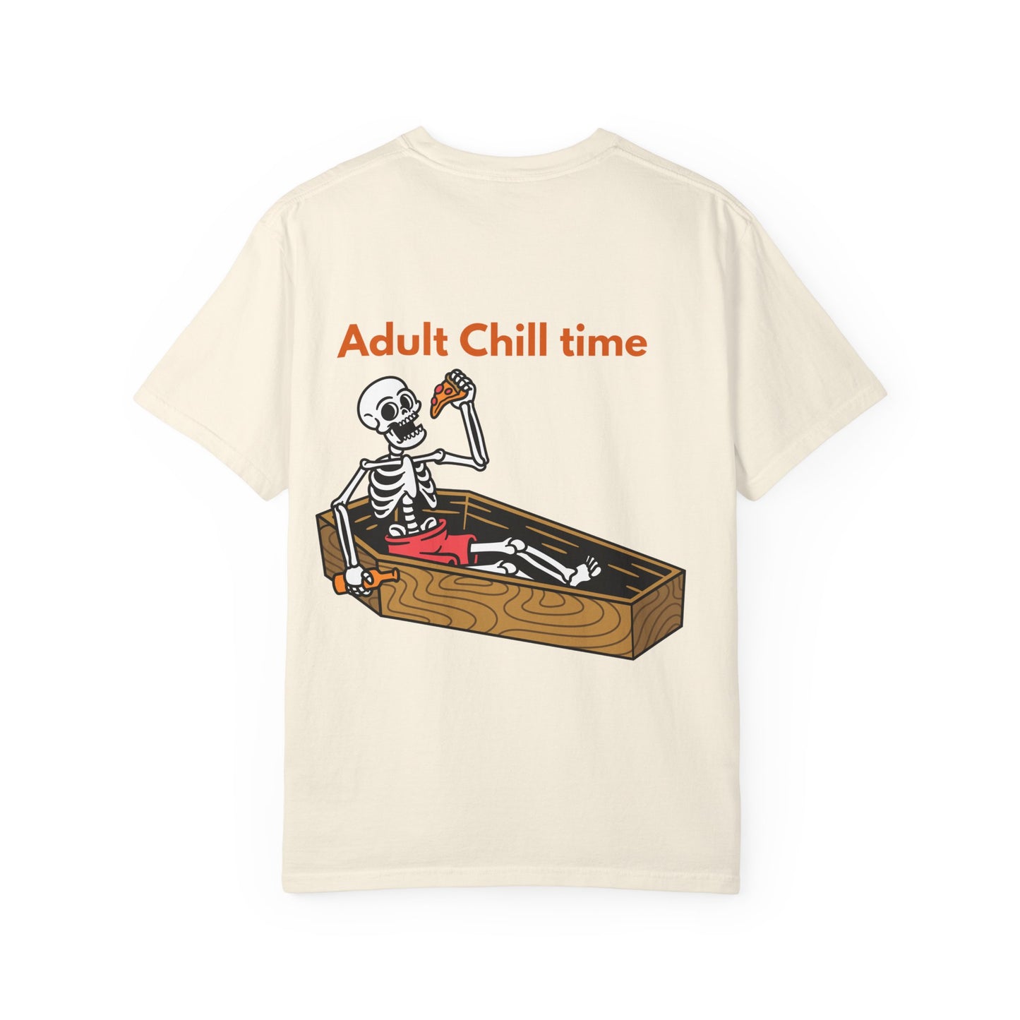 Halloween Skeleton Tee, Unisex Halloween T-shirt, Adult Fun Shirt, Funny Halloween Gift, Spooky Chill Vibes