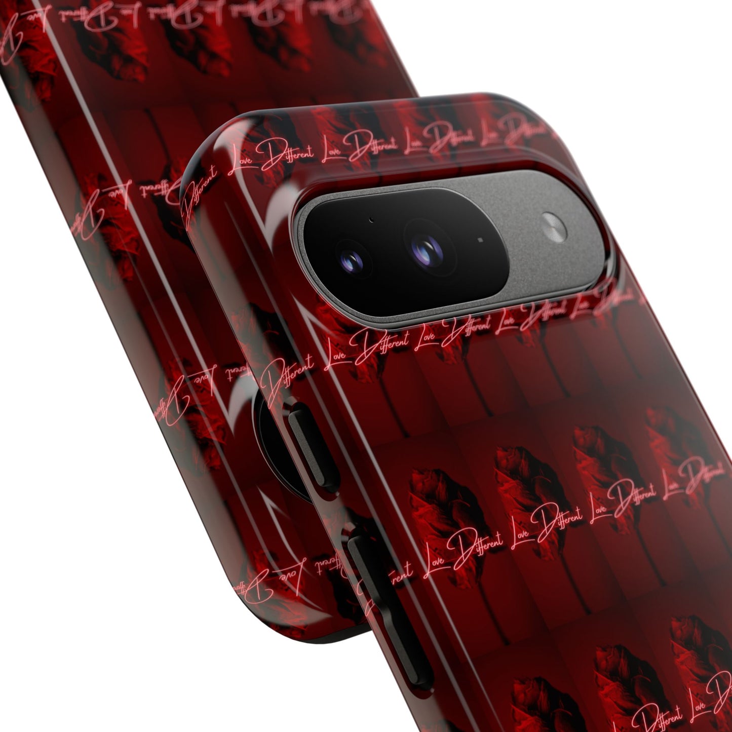 Red Patterned Phone Case | Tough Cases for Stylish Protection, Trendy Cell Cover, Unique Gifts for Tech Lovers, Modern Design