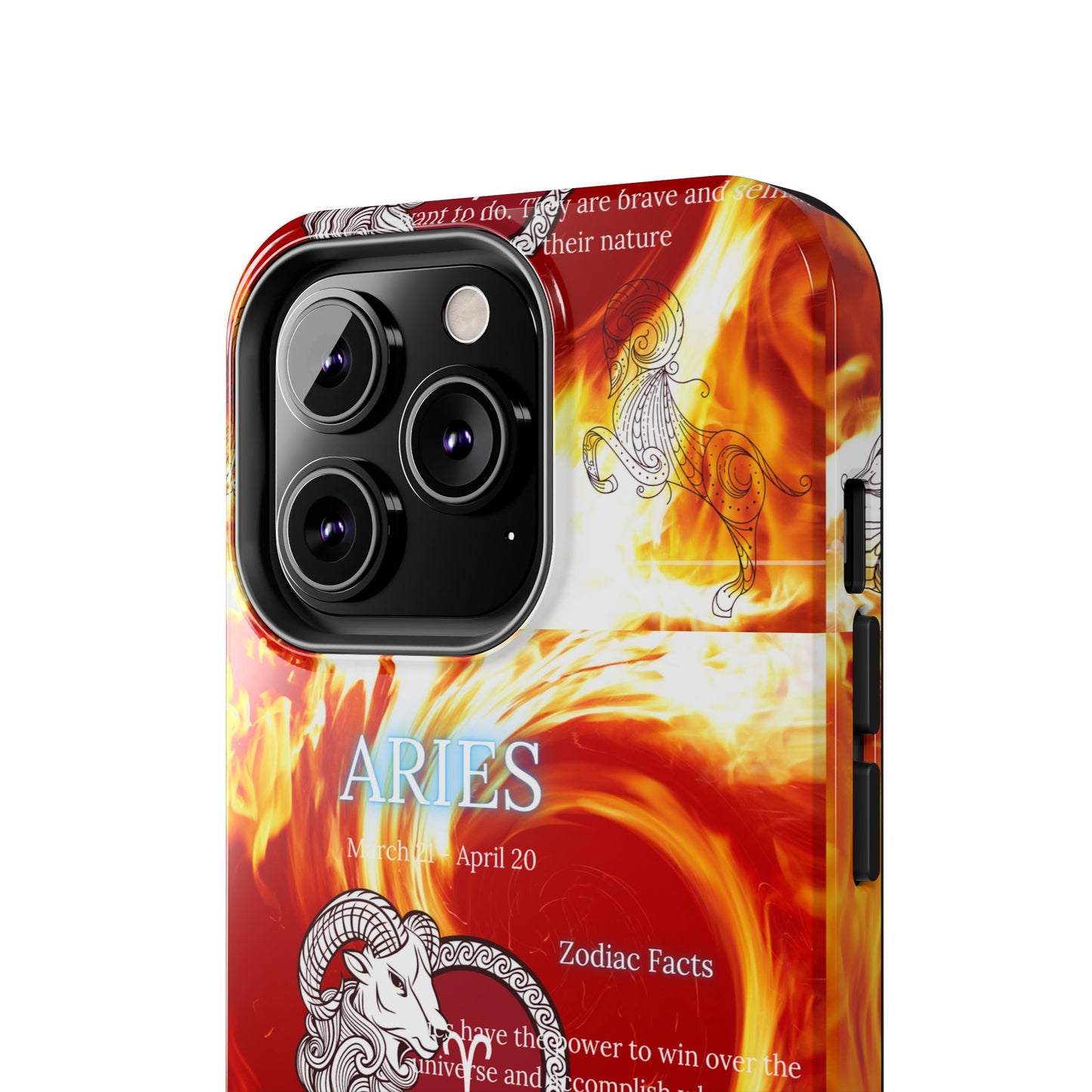 Aries Zodiac Phone Cases, Astrology, Bold Design, Gift for Her, Unique, Durable Cellphone Cover