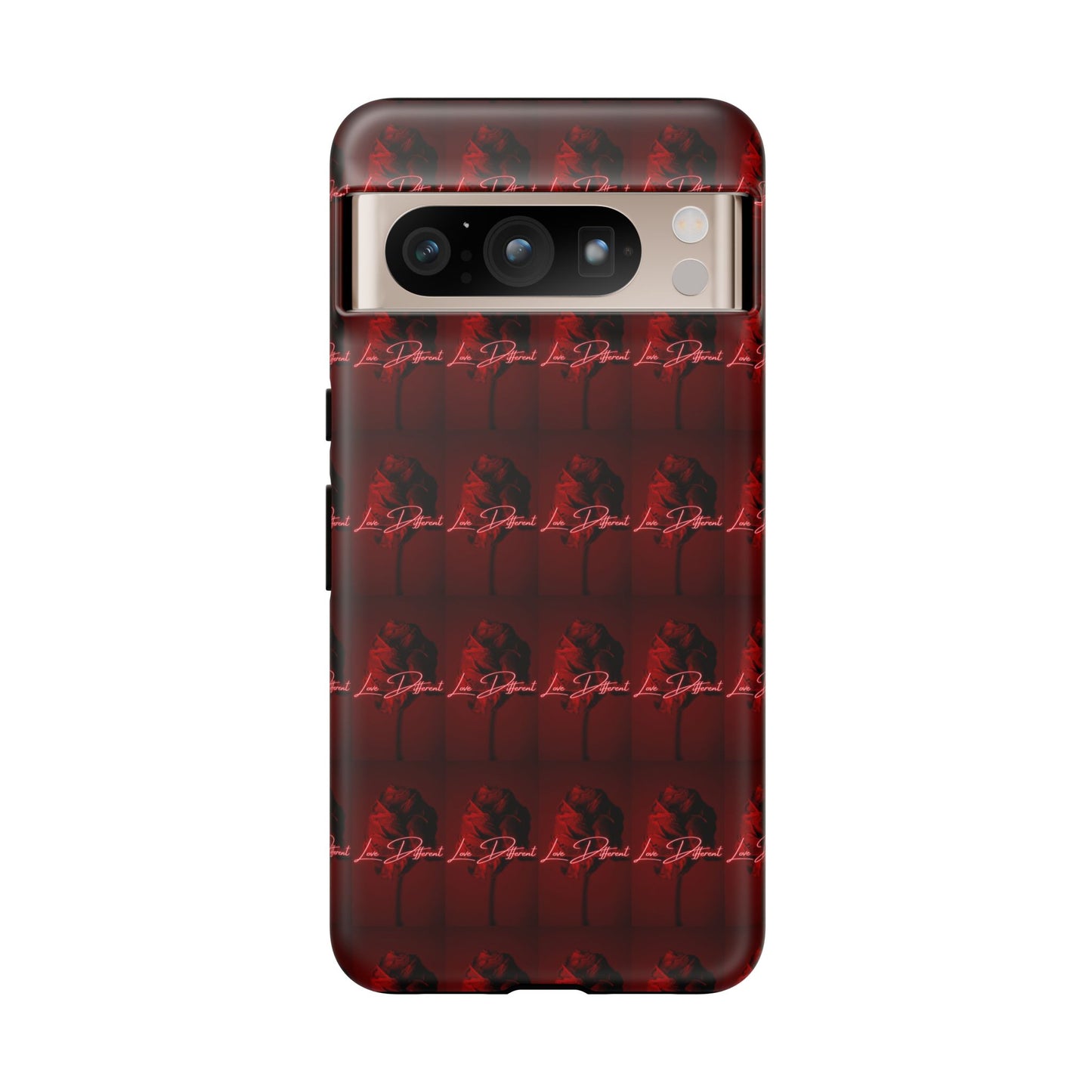 Red Patterned Phone Case | Tough Cases for Stylish Protection, Trendy Cell Cover, Unique Gifts for Tech Lovers, Modern Design
