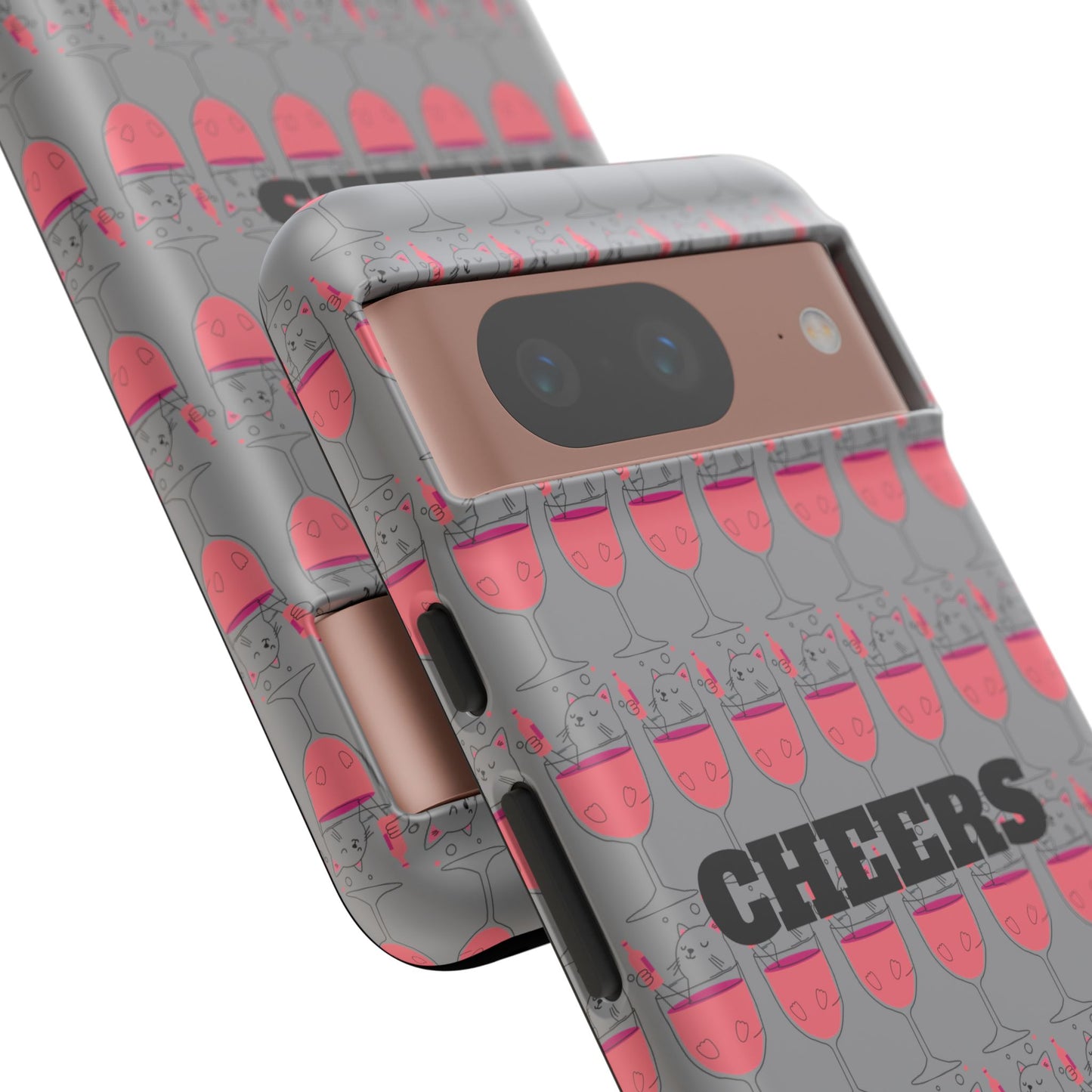 Cheers Phone Case, Fun Protective Case for Party Lovers, Gift for Birthdays, Anniversaries, Graduation, Custom Phone Cover