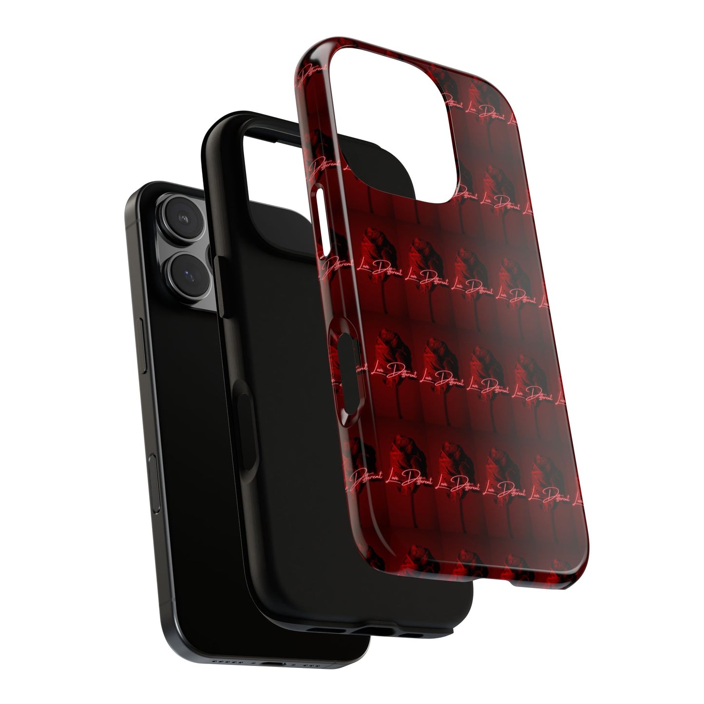 Red Patterned Phone Case | Tough Cases for Stylish Protection, Trendy Cell Cover, Unique Gifts for Tech Lovers, Modern Design
