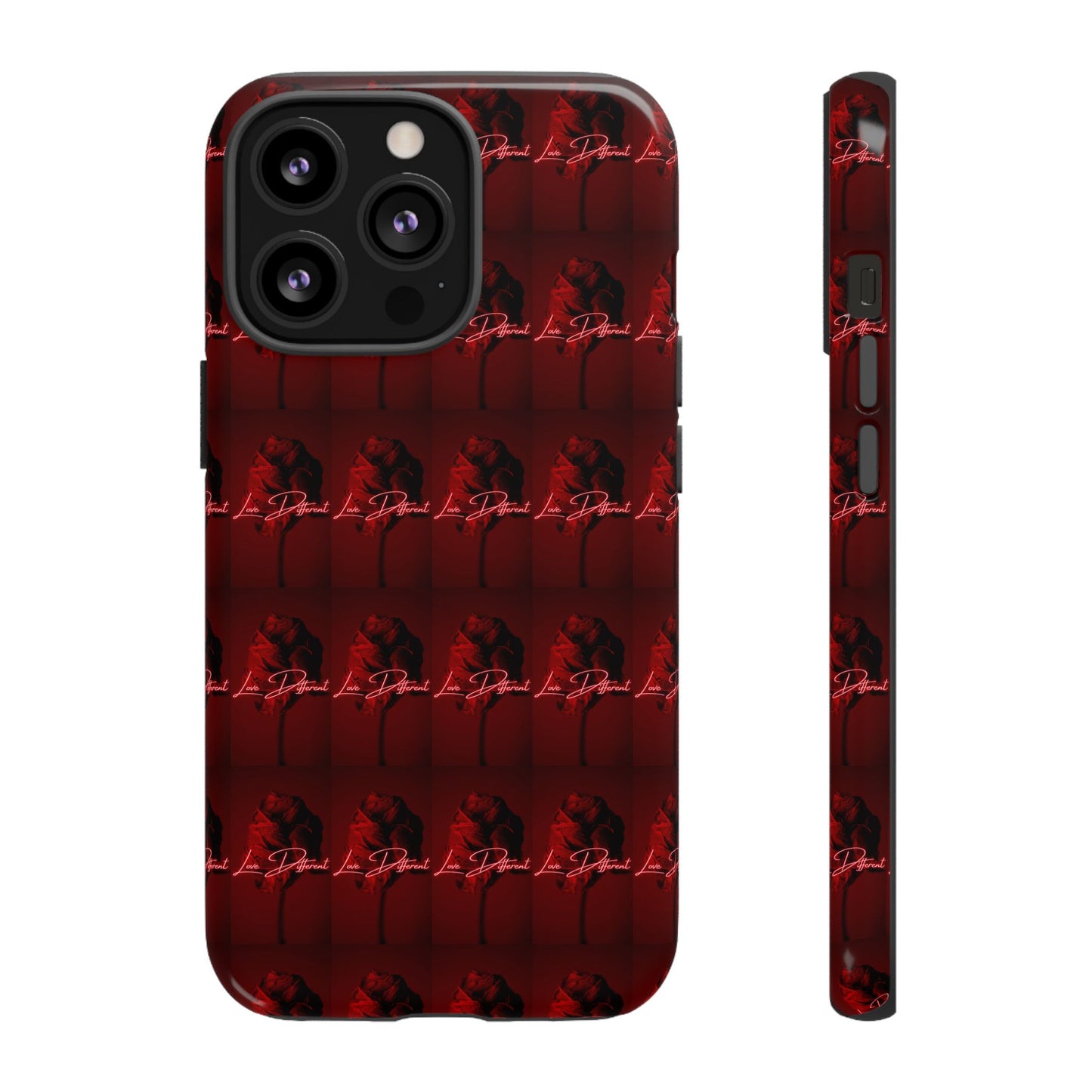 Red Patterned Phone Case | Tough Cases for Stylish Protection, Trendy Cell Cover, Unique Gifts for Tech Lovers, Modern Design