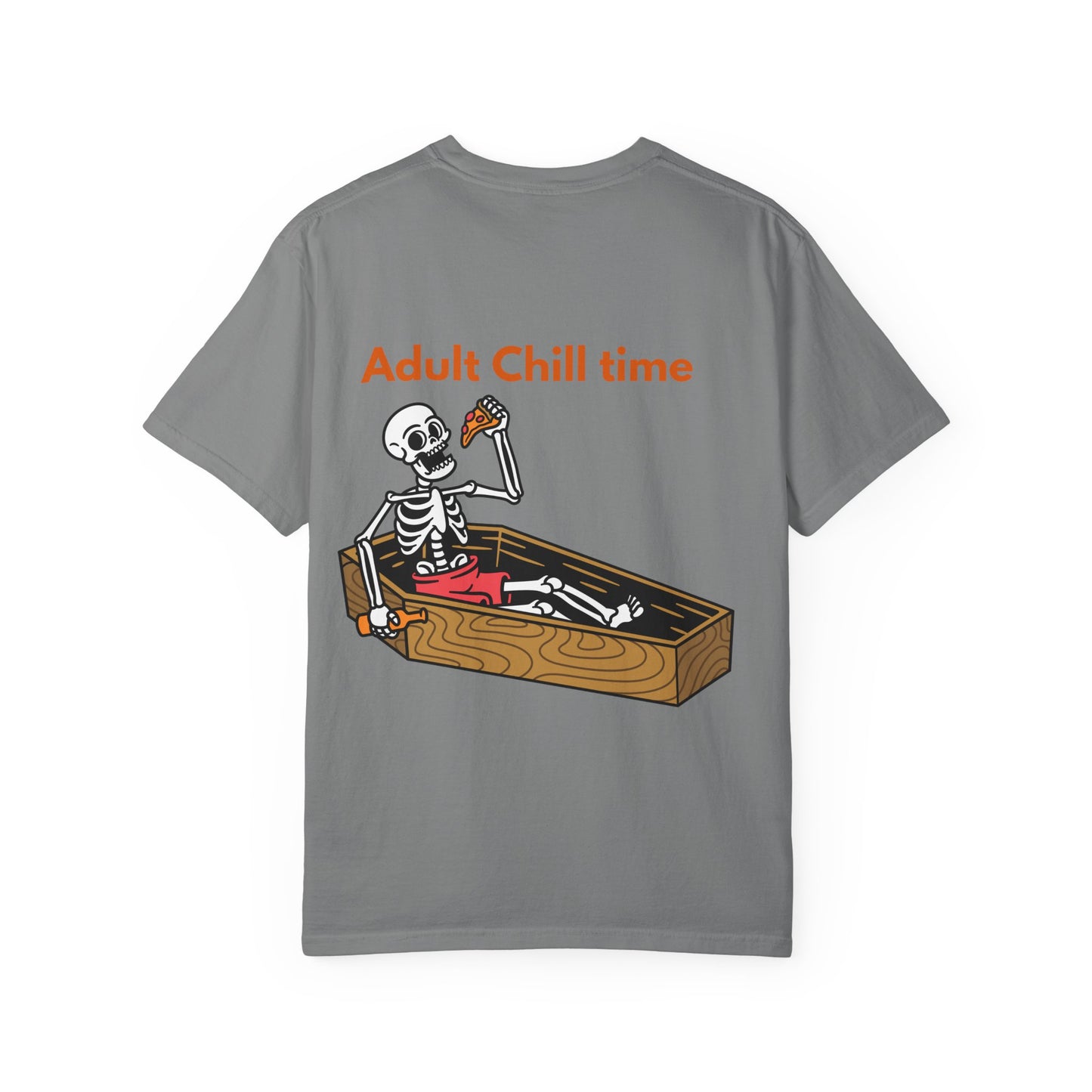 Halloween Skeleton Tee, Unisex Halloween T-shirt, Adult Fun Shirt, Funny Halloween Gift, Spooky Chill Vibes