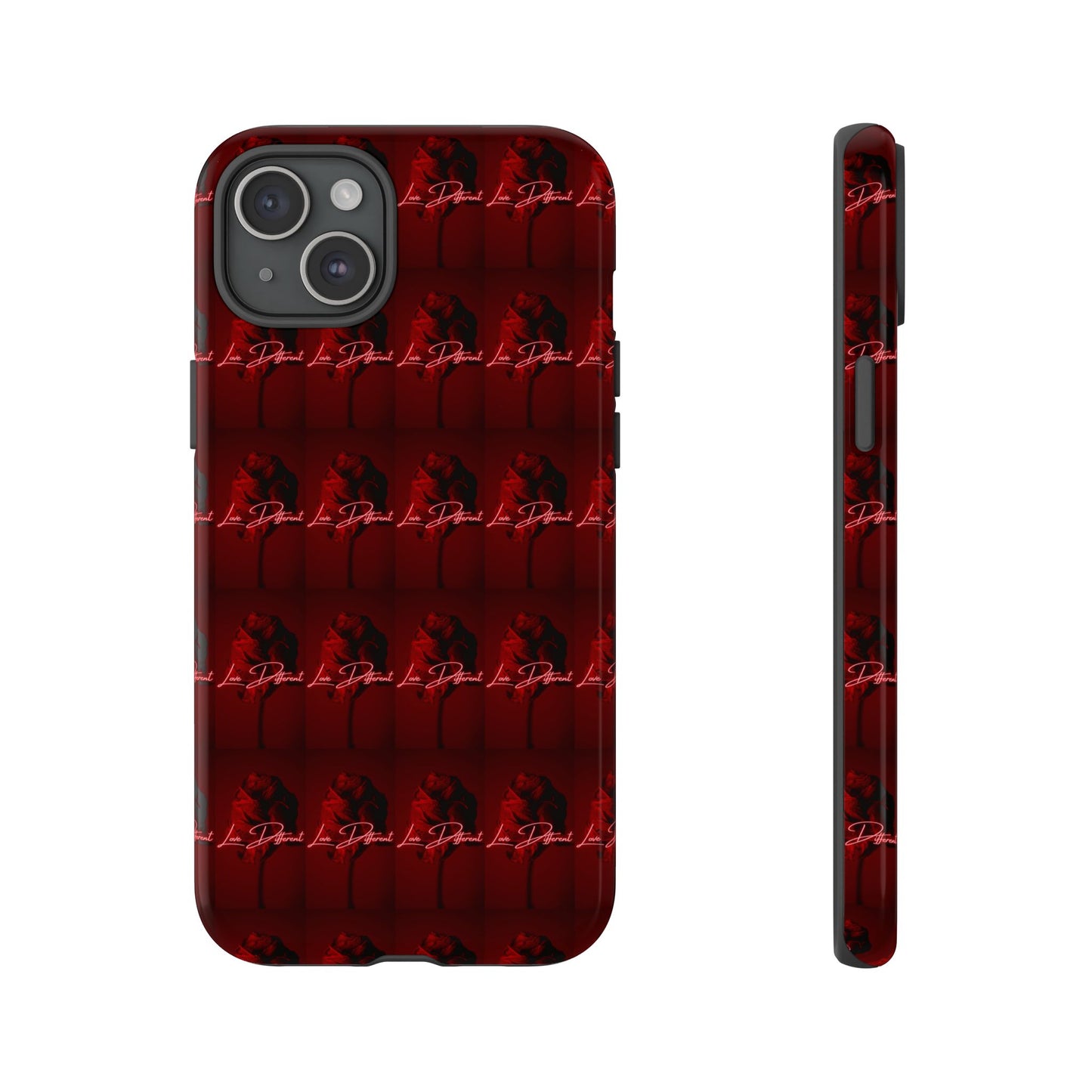 Red Patterned Phone Case | Tough Cases for Stylish Protection, Trendy Cell Cover, Unique Gifts for Tech Lovers, Modern Design