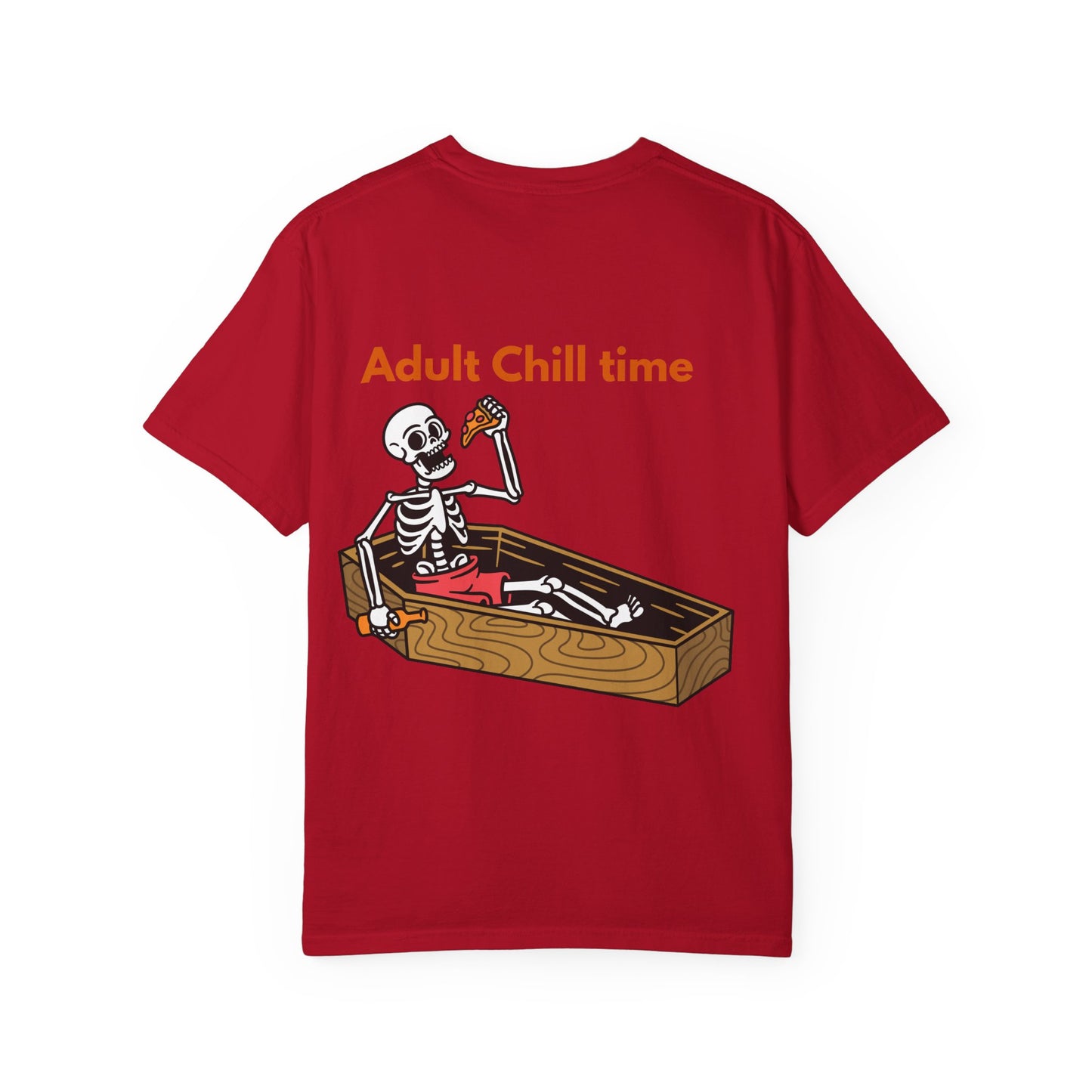 Halloween Skeleton Tee, Unisex Halloween T-shirt, Adult Fun Shirt, Funny Halloween Gift, Spooky Chill Vibes