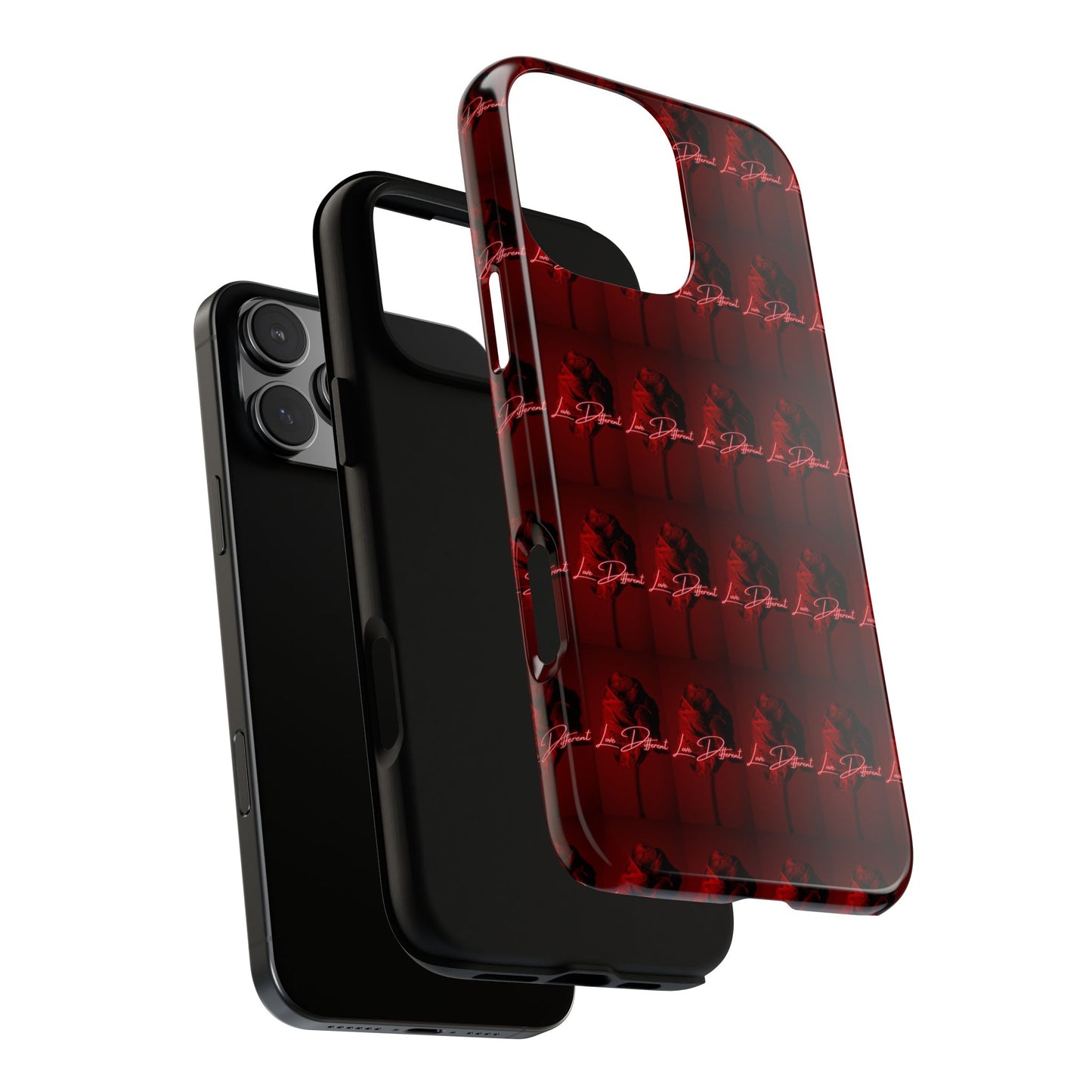 Red Patterned Phone Case | Tough Cases for Stylish Protection, Trendy Cell Cover, Unique Gifts for Tech Lovers, Modern Design