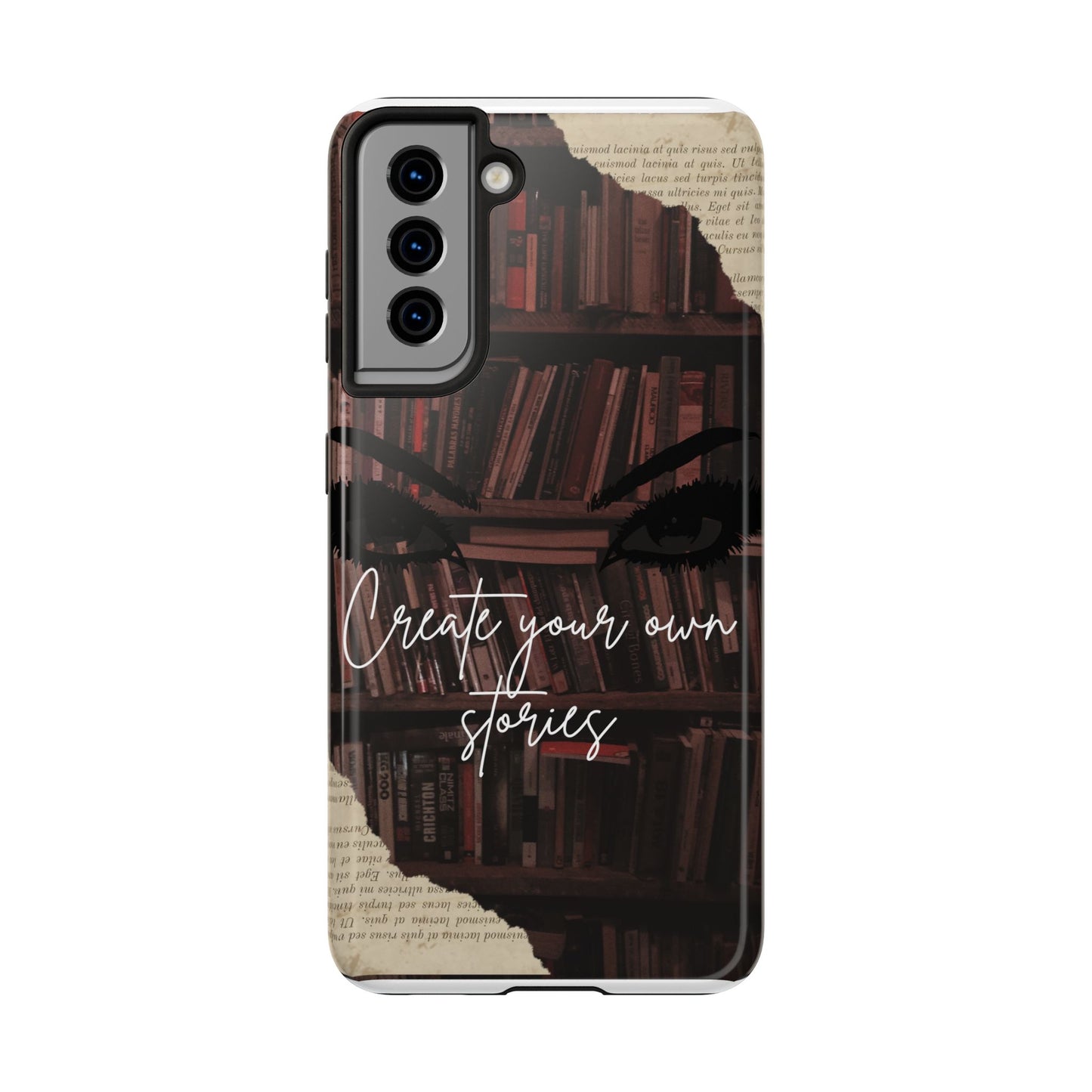 Create Your Own Stories Tough Phone Cases | Literary Phone Cover, Book Lover Gift, Unique Tech Accessory, Personalized Protection, [...]