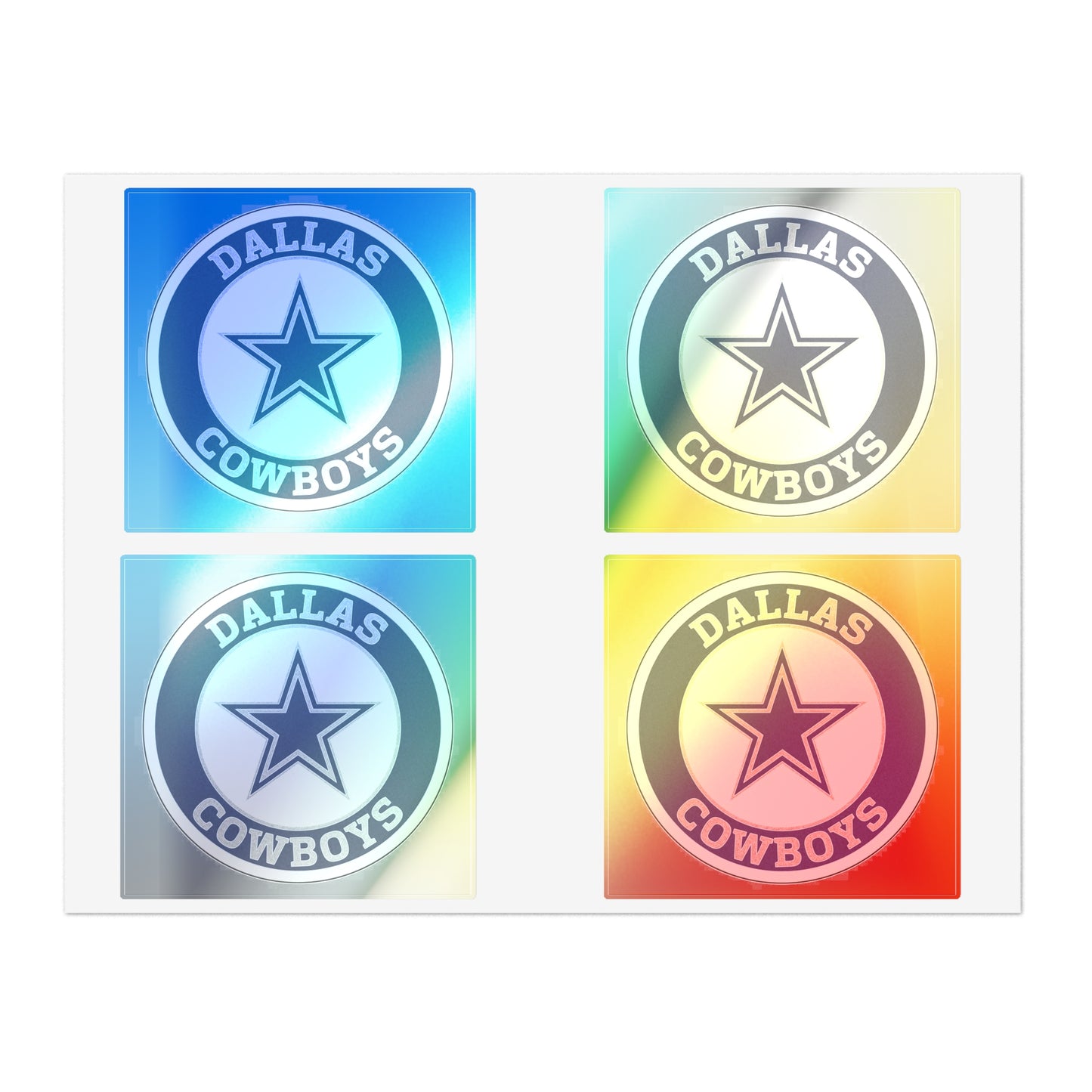Dallas Cowboys Sticker Sheets, Team Fan Art, NFL Decor, Sports Gifts, Planner Stickers, Scrapbooking Supplies