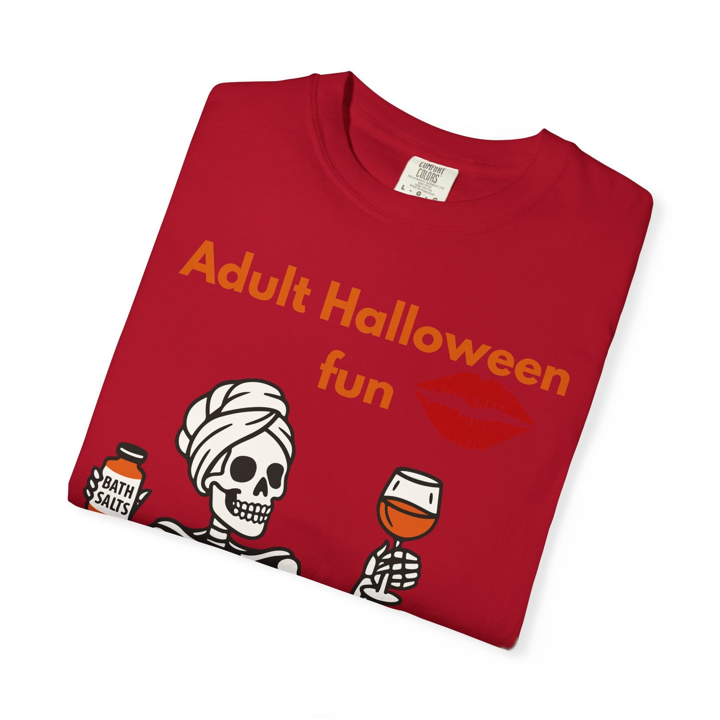 Halloween Skeleton Tee, Unisex Halloween T-shirt, Adult Fun Shirt, Funny Halloween Gift, Spooky Chill Vibes