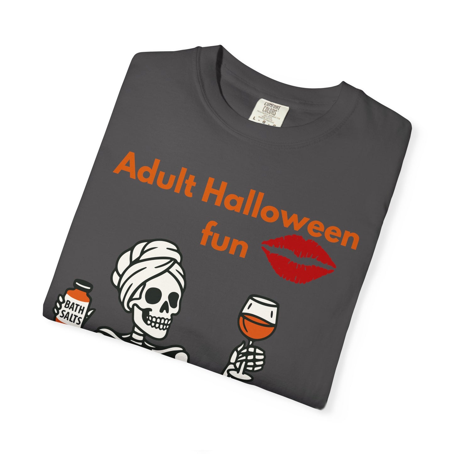 Halloween Skeleton Tee, Unisex Halloween T-shirt, Adult Fun Shirt, Funny Halloween Gift, Spooky Chill Vibes