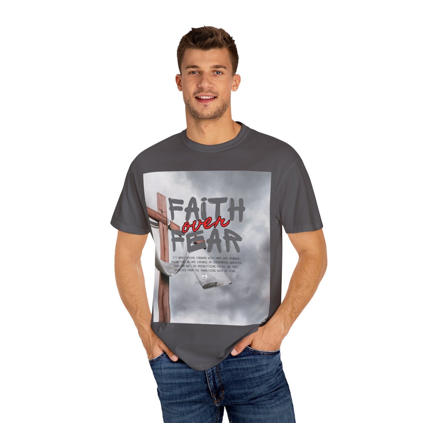Inspirational T-Shirt - Faith Over Fear, Motivational Shirt for Positive Vibes, Unisex Tee, Gift for Friends or Family, Casual Wear, [...]