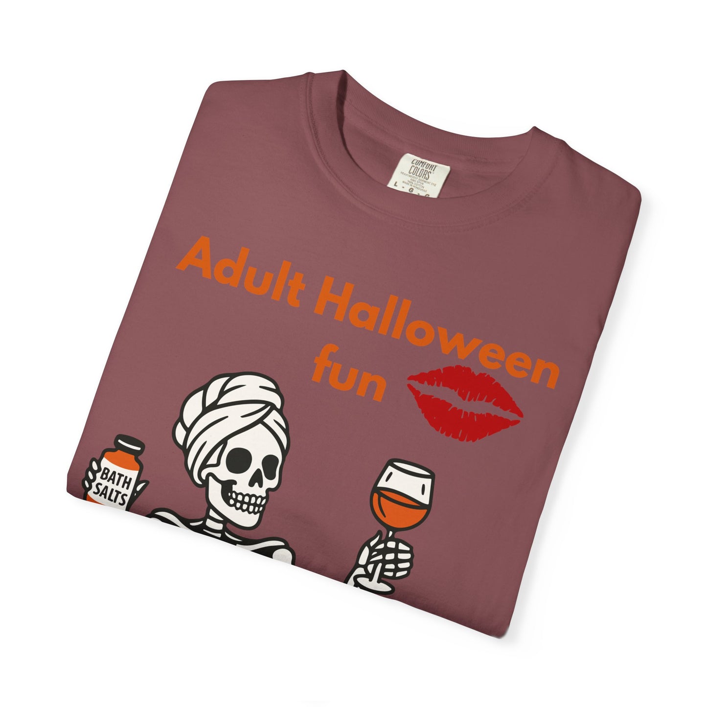 Halloween Skeleton Tee, Unisex Halloween T-shirt, Adult Fun Shirt, Funny Halloween Gift, Spooky Chill Vibes