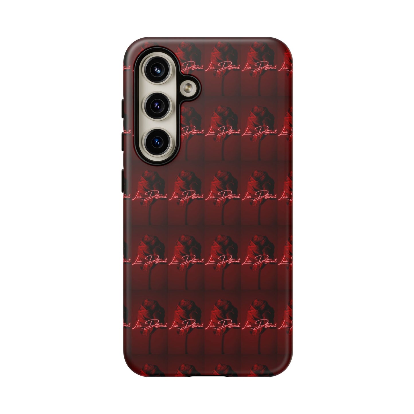 Red Patterned Phone Case | Tough Cases for Stylish Protection, Trendy Cell Cover, Unique Gifts for Tech Lovers, Modern Design