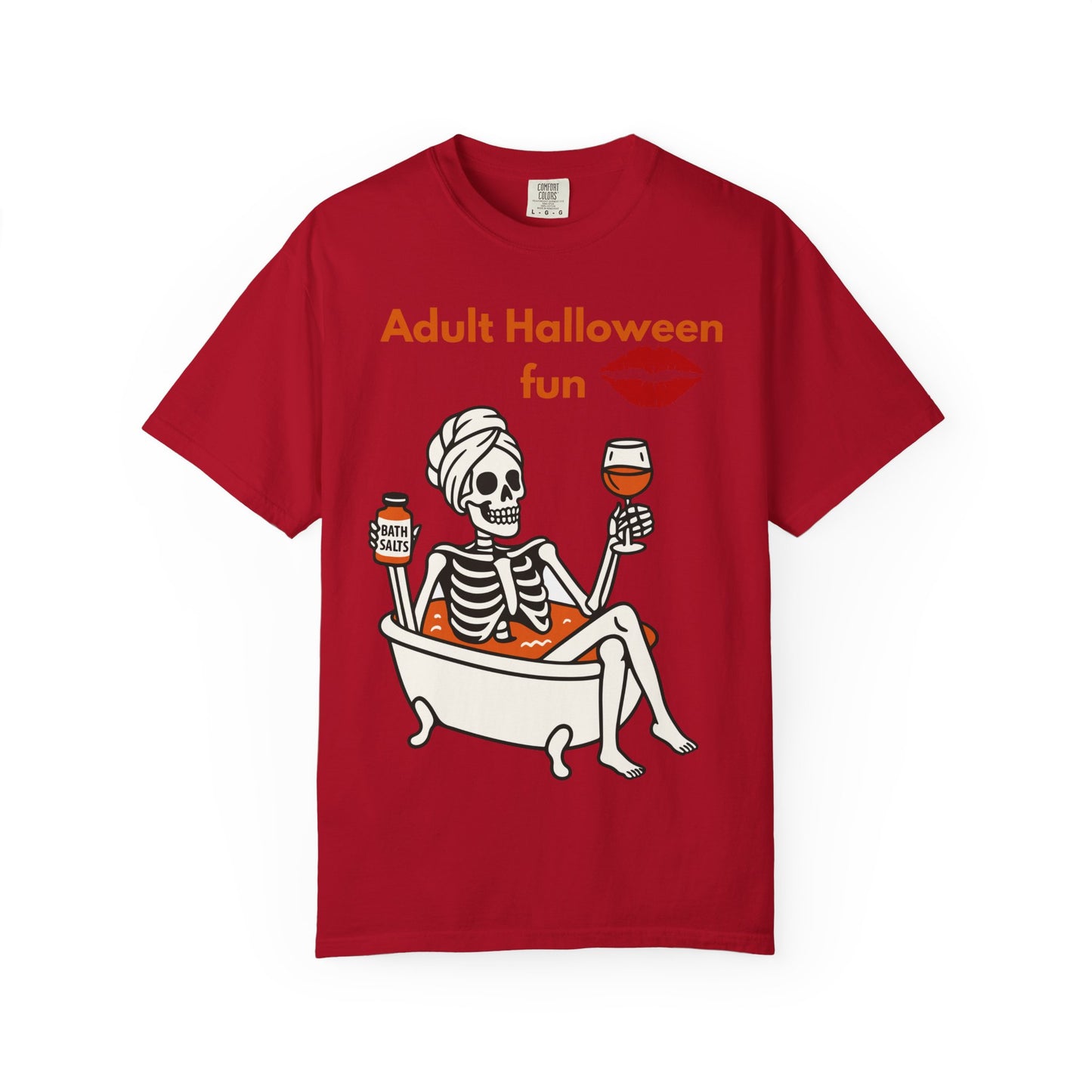Halloween Skeleton Tee, Unisex Halloween T-shirt, Adult Fun Shirt, Funny Halloween Gift, Spooky Chill Vibes