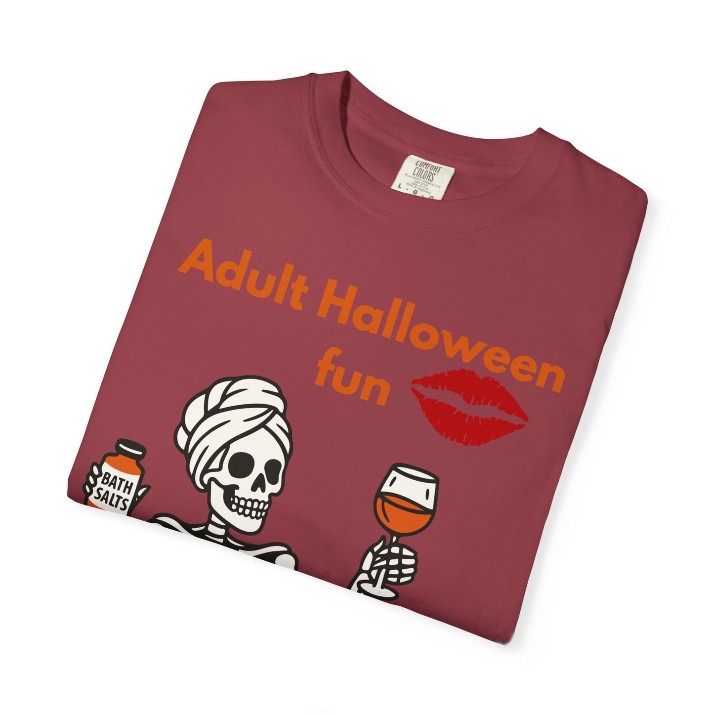 Halloween Skeleton Tee, Unisex Halloween T-shirt, Adult Fun Shirt, Funny Halloween Gift, Spooky Chill Vibes