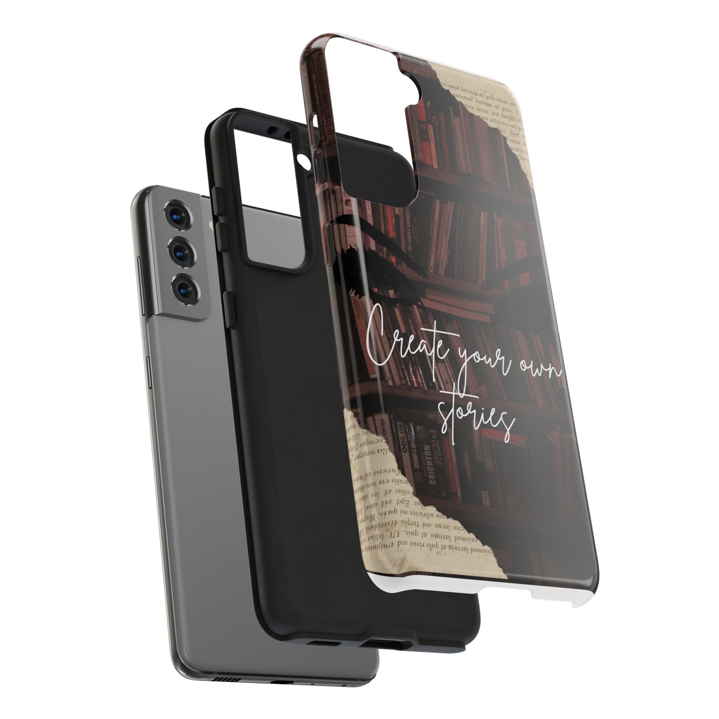 Create Your Own Stories Tough Phone Cases | Literary Phone Cover, Book Lover Gift, Unique Tech Accessory, Personalized Protection, [...]