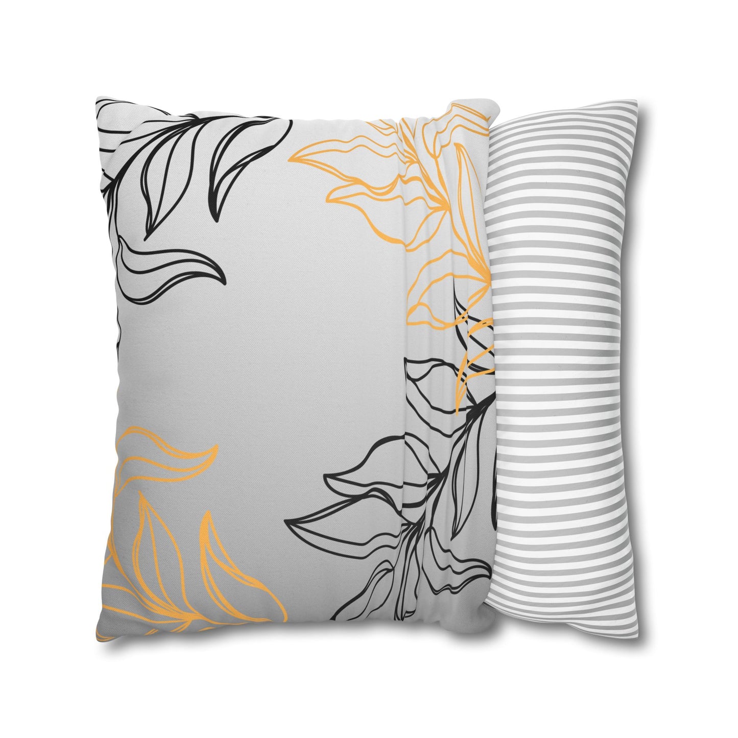 Chic Floral Square Pillowcase, Home Decor, Throw Pillow, Gift for Her, Living Room Accent, Modern Design, Cozy Home Accessories