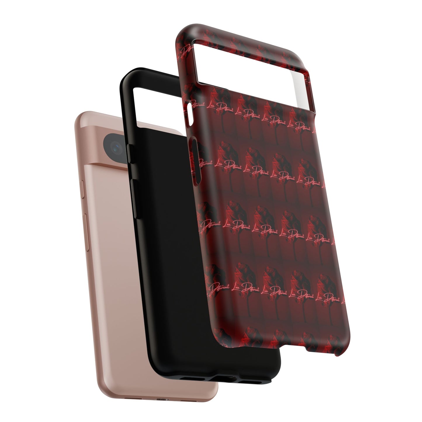 Red Patterned Phone Case | Tough Cases for Stylish Protection, Trendy Cell Cover, Unique Gifts for Tech Lovers, Modern Design
