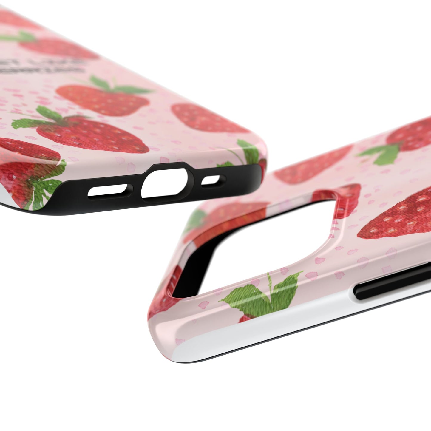 Sweet Like Berries Phone Case, Cute Tough Phone Cases, Berry Pattern Phone Cover, Berry Aesthetic Accessories, Gift for Berry Lovers