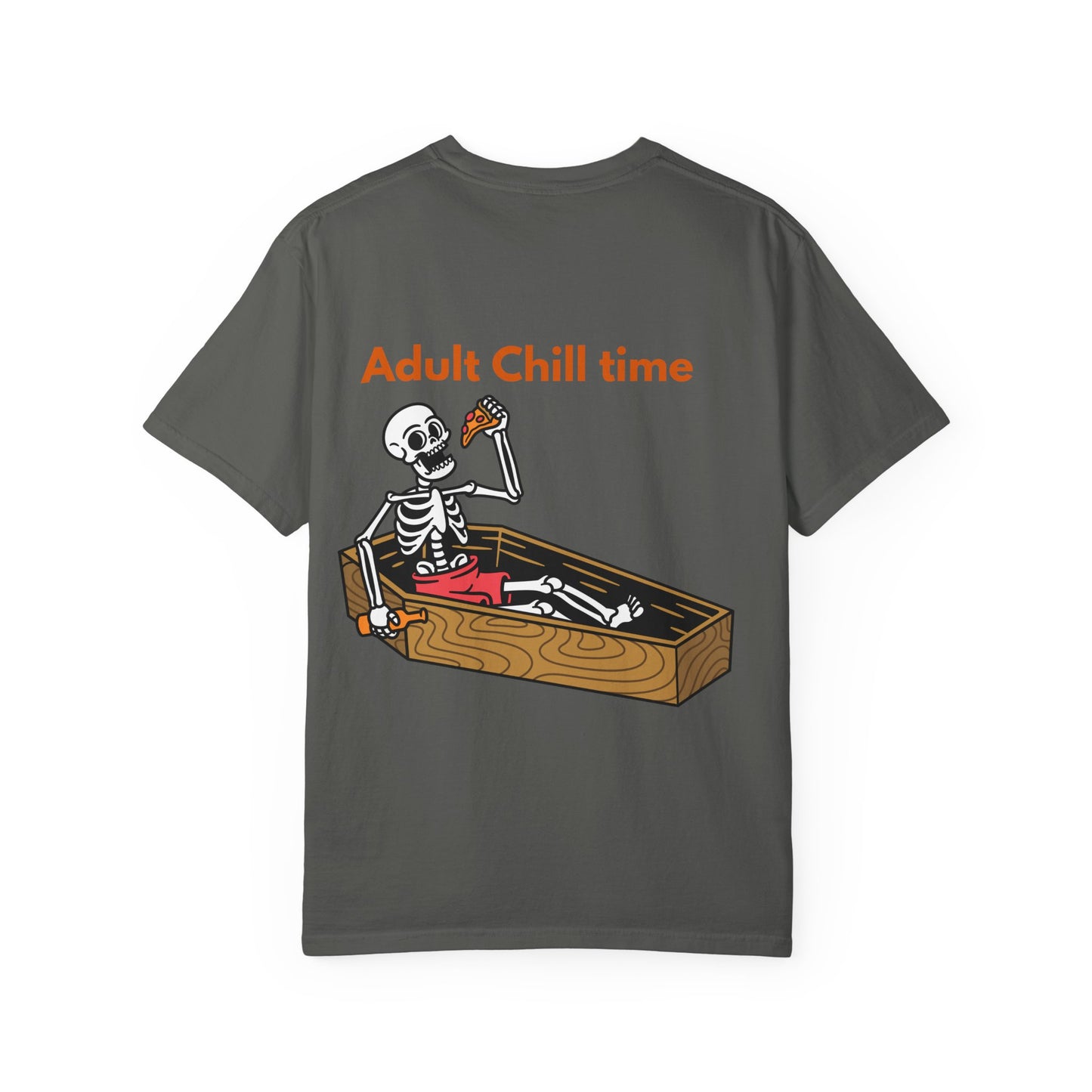 Halloween Skeleton Tee, Unisex Halloween T-shirt, Adult Fun Shirt, Funny Halloween Gift, Spooky Chill Vibes