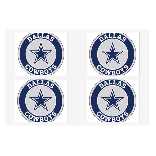 Dallas Cowboys Sticker Sheets, Team Fan Art, NFL Decor, Sports Gifts, Planner Stickers, Scrapbooking Supplies