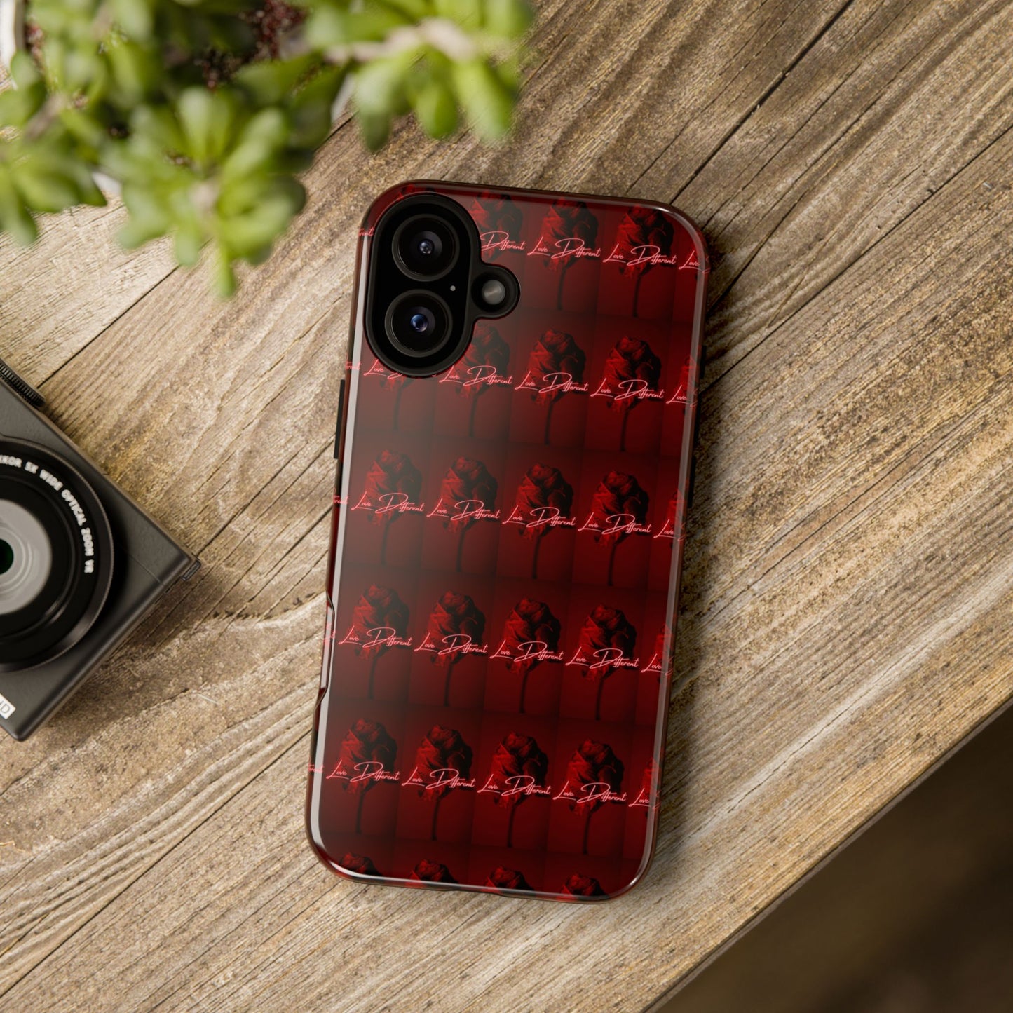 Red Patterned Phone Case | Tough Cases for Stylish Protection, Trendy Cell Cover, Unique Gifts for Tech Lovers, Modern Design