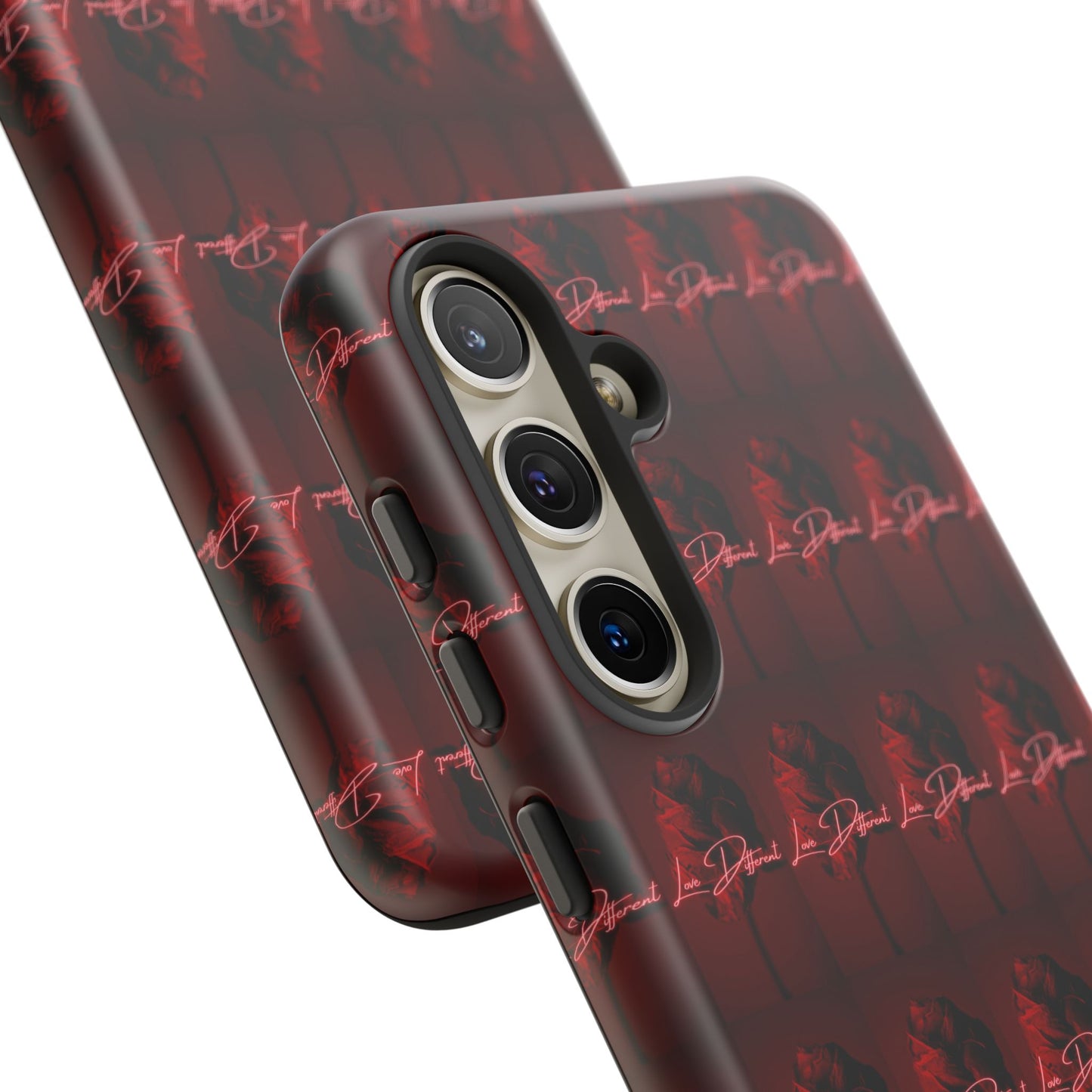 Red Patterned Phone Case | Tough Cases for Stylish Protection, Trendy Cell Cover, Unique Gifts for Tech Lovers, Modern Design