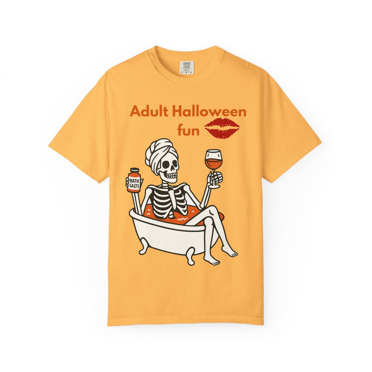 Halloween Skeleton Tee, Unisex Halloween T-shirt, Adult Fun Shirt, Funny Halloween Gift, Spooky Chill Vibes