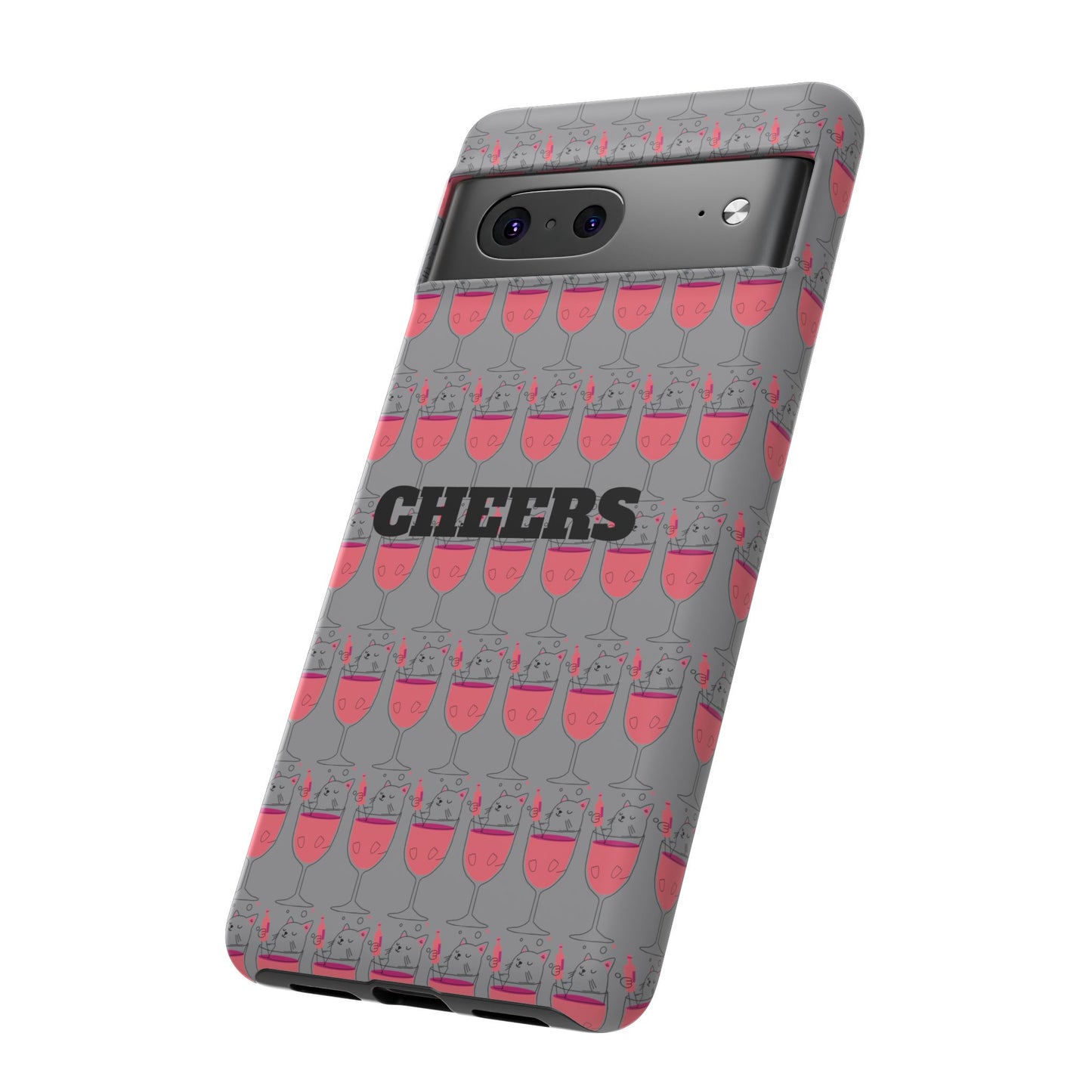 Cheers Phone Case, Fun Protective Case for Party Lovers, Gift for Birthdays, Anniversaries, Graduation, Custom Phone Cover
