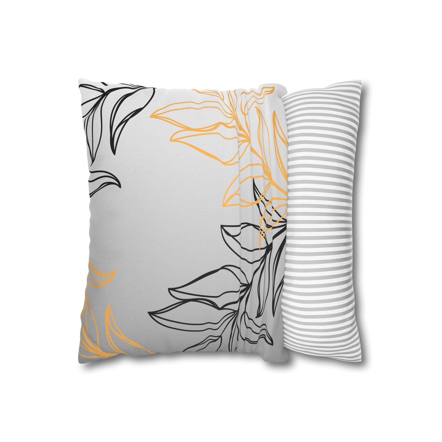Chic Floral Square Pillowcase, Home Decor, Throw Pillow, Gift for Her, Living Room Accent, Modern Design, Cozy Home Accessories