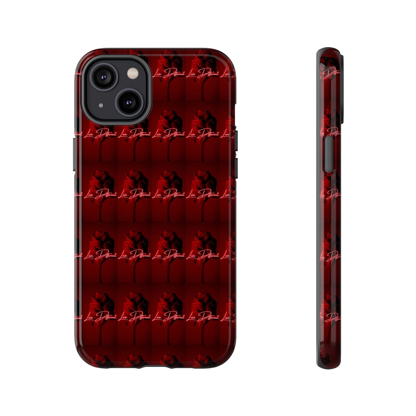 Red Patterned Phone Case | Tough Cases for Stylish Protection, Trendy Cell Cover, Unique Gifts for Tech Lovers, Modern Design