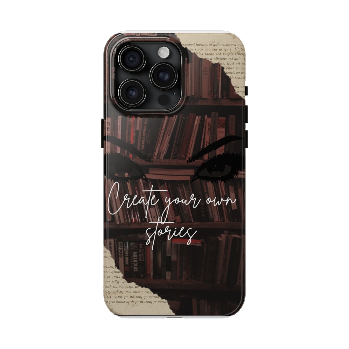Create Your Own Stories Tough Phone Cases | Literary Phone Cover, Book Lover Gift, Unique Tech Accessory, Personalized Protection, [...]