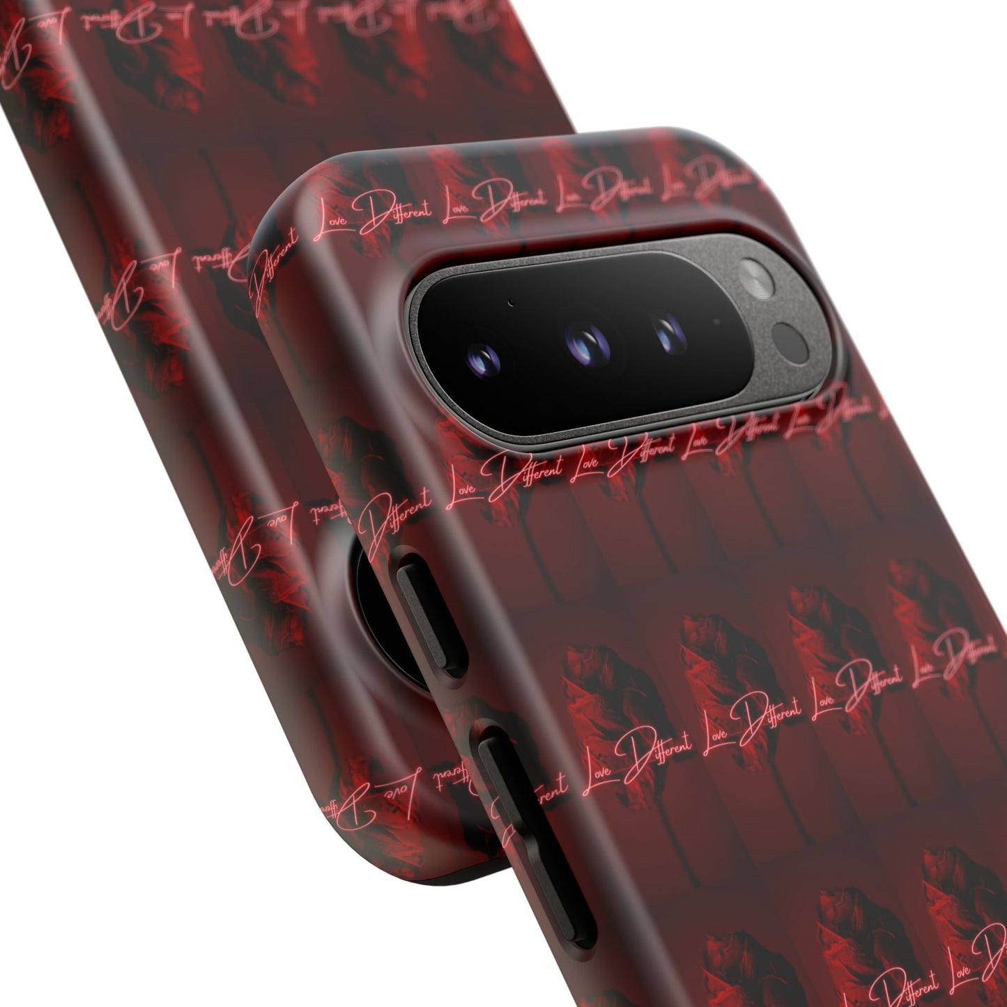 Red Patterned Phone Case | Tough Cases for Stylish Protection, Trendy Cell Cover, Unique Gifts for Tech Lovers, Modern Design