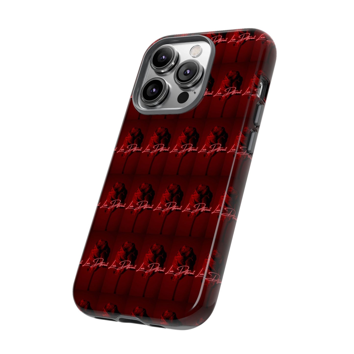 Red Patterned Phone Case | Tough Cases for Stylish Protection, Trendy Cell Cover, Unique Gifts for Tech Lovers, Modern Design
