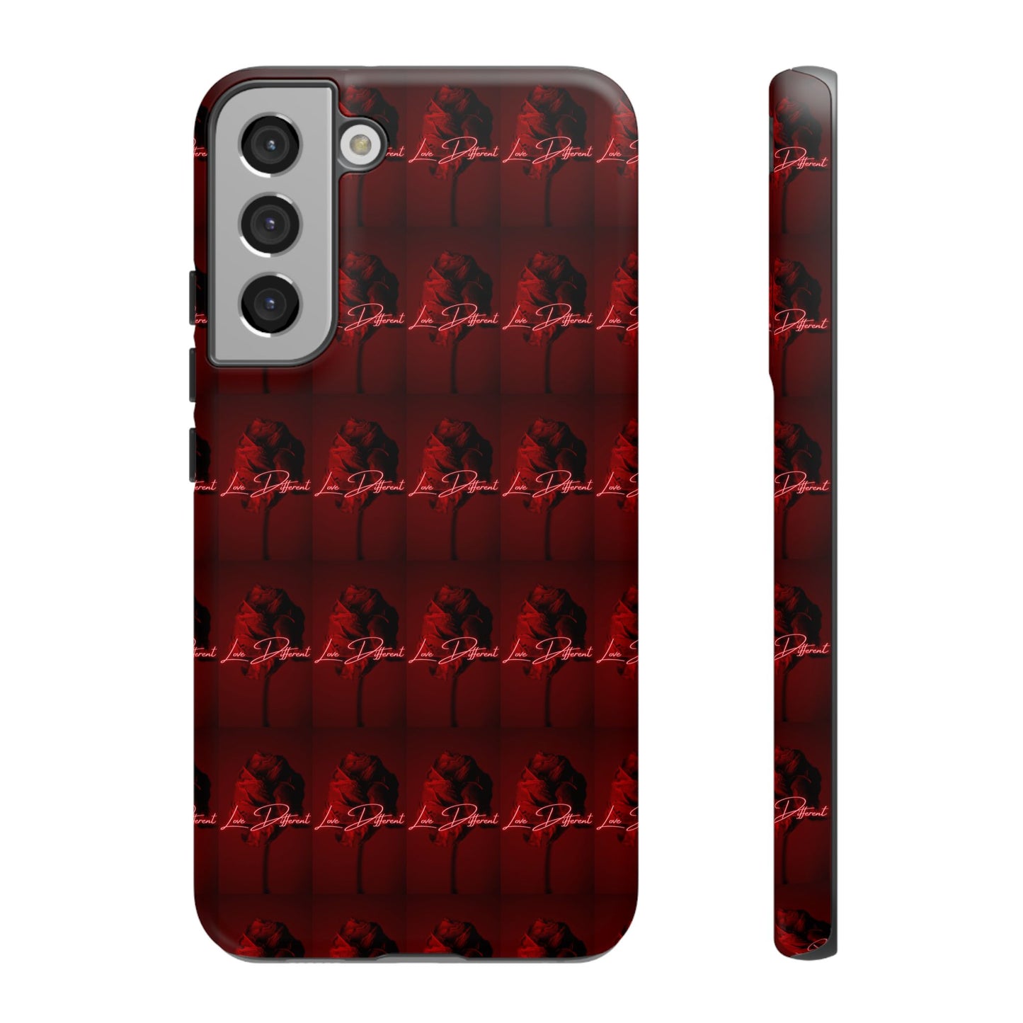 Red Patterned Phone Case | Tough Cases for Stylish Protection, Trendy Cell Cover, Unique Gifts for Tech Lovers, Modern Design