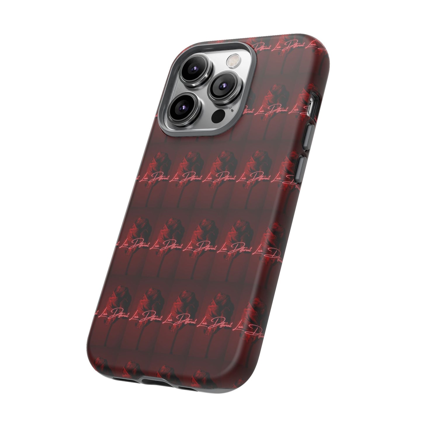 Red Patterned Phone Case | Tough Cases for Stylish Protection, Trendy Cell Cover, Unique Gifts for Tech Lovers, Modern Design