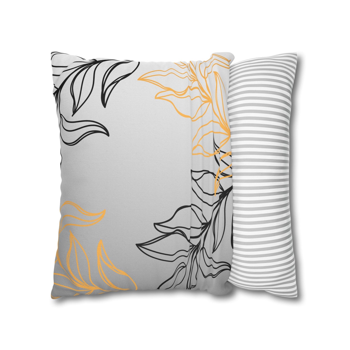 Chic Floral Square Pillowcase, Home Decor, Throw Pillow, Gift for Her, Living Room Accent, Modern Design, Cozy Home Accessories