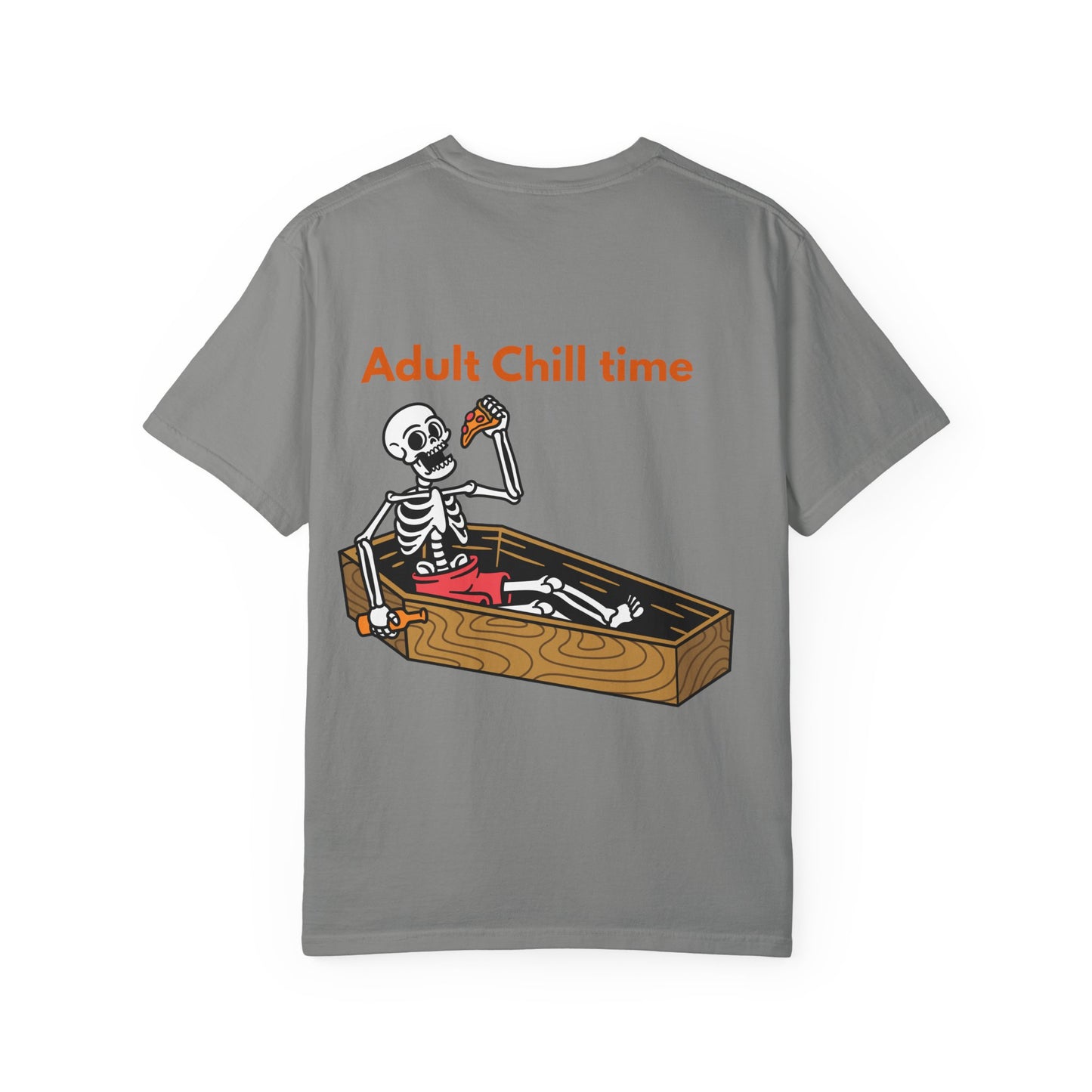 Halloween Skeleton Tee, Unisex Halloween T-shirt, Adult Fun Shirt, Funny Halloween Gift, Spooky Chill Vibes