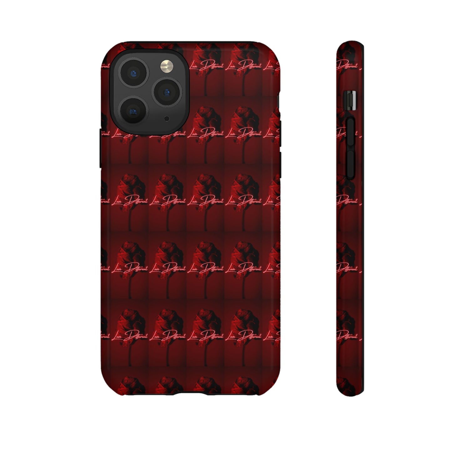 Red Patterned Phone Case | Tough Cases for Stylish Protection, Trendy Cell Cover, Unique Gifts for Tech Lovers, Modern Design