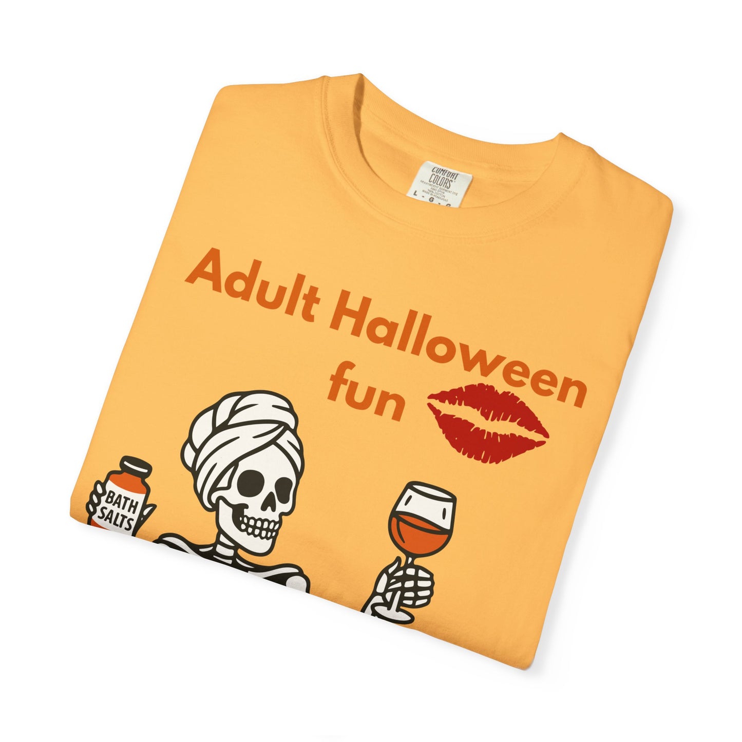 Halloween Skeleton Tee, Unisex Halloween T-shirt, Adult Fun Shirt, Funny Halloween Gift, Spooky Chill Vibes
