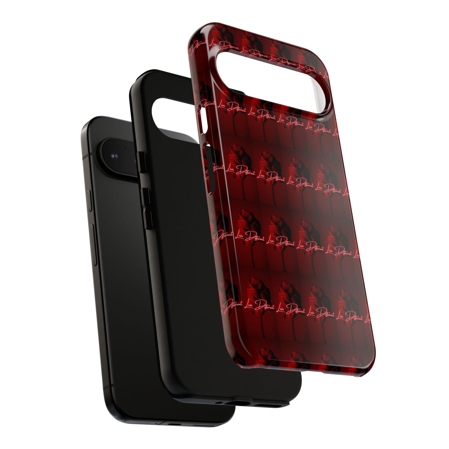 Red Patterned Phone Case | Tough Cases for Stylish Protection, Trendy Cell Cover, Unique Gifts for Tech Lovers, Modern Design