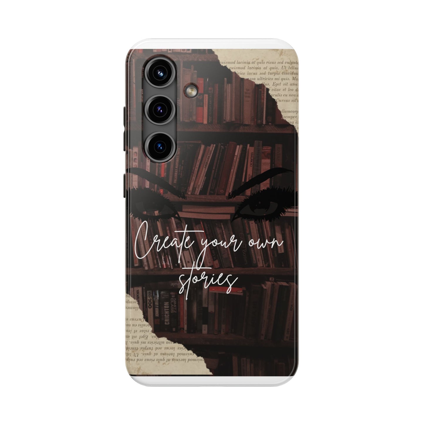 Create Your Own Stories Tough Phone Cases | Literary Phone Cover, Book Lover Gift, Unique Tech Accessory, Personalized Protection, [...]