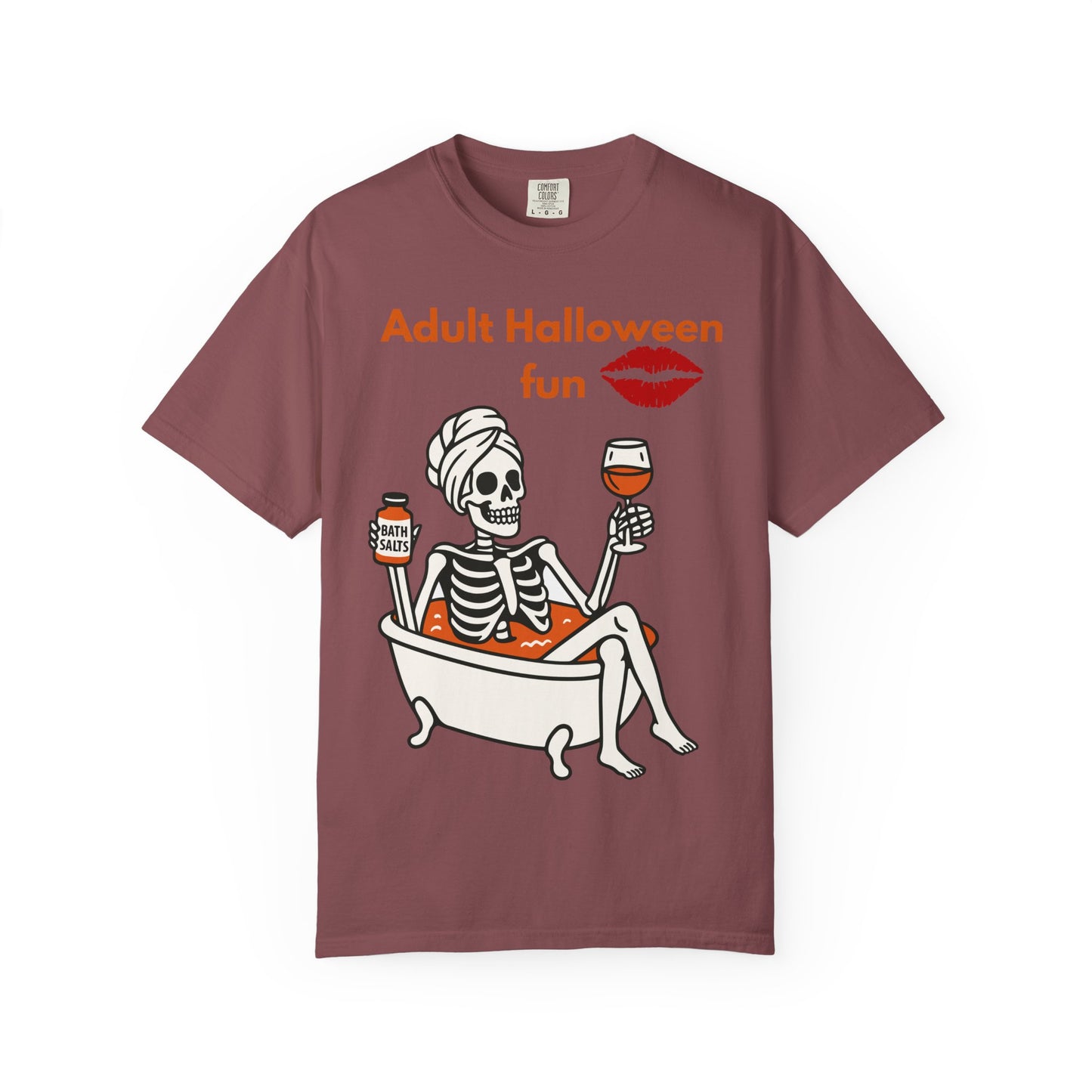 Halloween Skeleton Tee, Unisex Halloween T-shirt, Adult Fun Shirt, Funny Halloween Gift, Spooky Chill Vibes