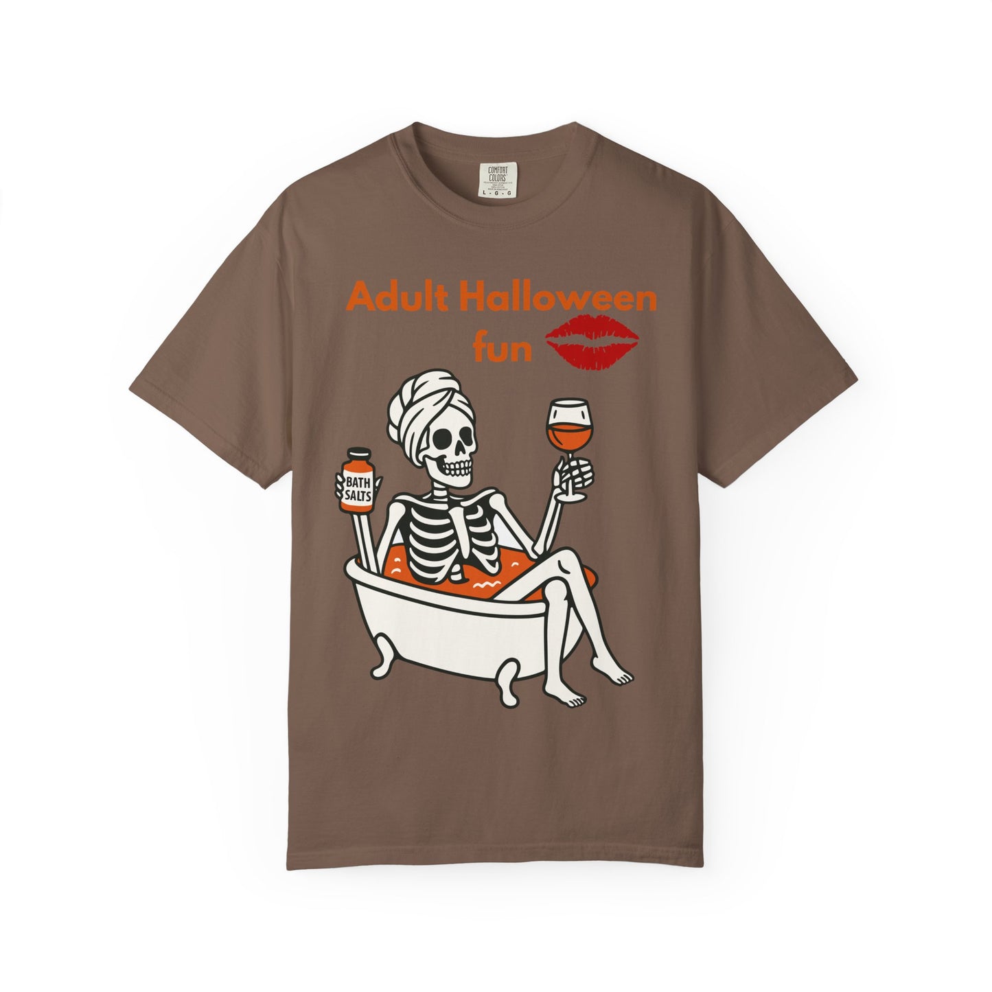 Halloween Skeleton Tee, Unisex Halloween T-shirt, Adult Fun Shirt, Funny Halloween Gift, Spooky Chill Vibes