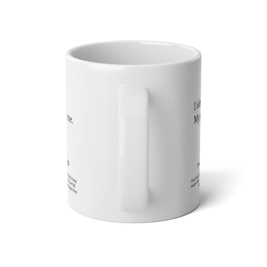Aries Zodiac Traits Mug | 20oz Jumbo Coffee Mug with Ram Illustration
