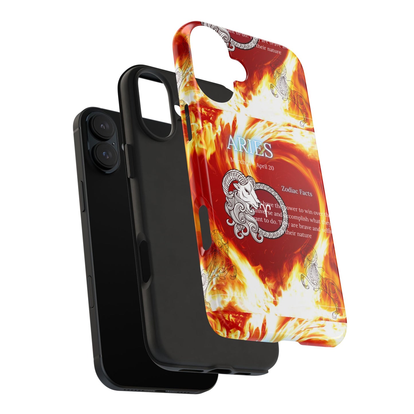 Aries Zodiac Phone Cases, Astrology, Bold Design, Gift for Her, Unique, Durable Cellphone Cover