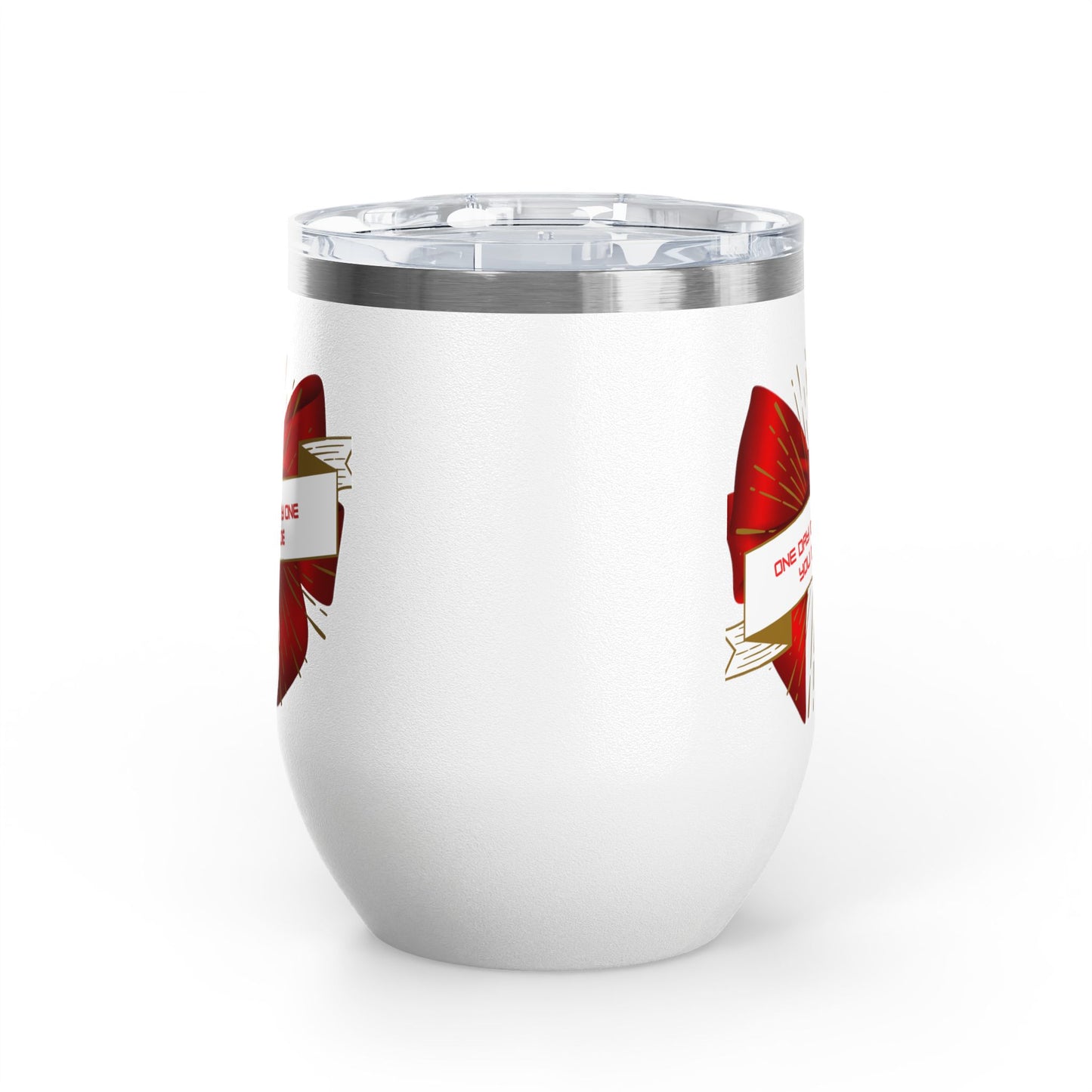 Stylish Wine Tumbler, 12oz - Perfect Gift for Wine Lovers, Celebrations, Birthday, Parties, Stylish Drinkware, One Day or Day One